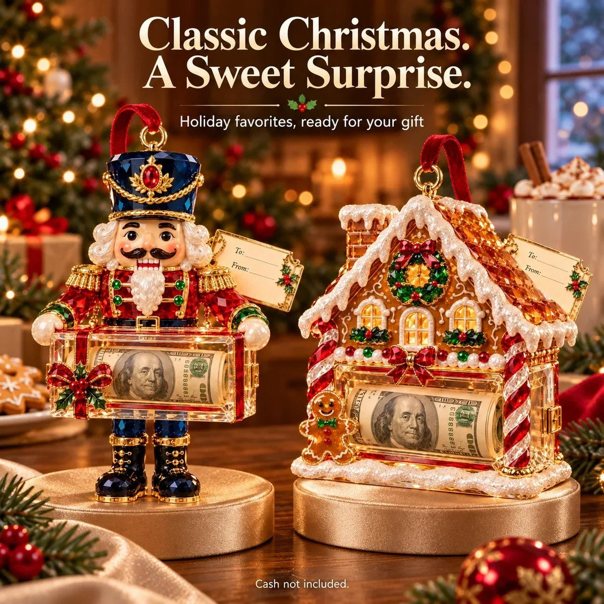 🎄✨ Christmas Money Magic™ | 20 Crystal-Style Cash Holders