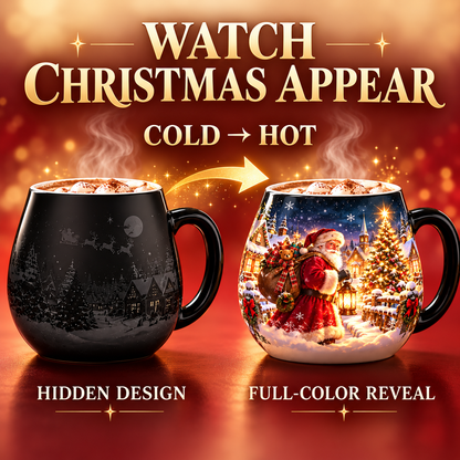 🎄☕ Christmas Magic Reveal™ – Heat Activated Color Changing Mug | A Magical Holiday Surprise 🎁✨