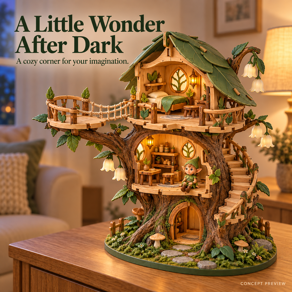 🔥 LAST DAY 49% OFF | ✨ Enchanted Treehouse™ – DIY Miniature Fairy House Kit
