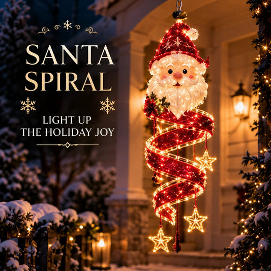 ⏳ Last Day 49% OFF – 🎄Floating Christmas Character Lights – 9 Magical Spiral Designs 🎄