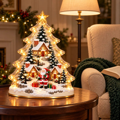🎄 Christmas Within a Tree ✨ A Glowing Little World of Holiday Magic
