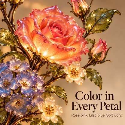 ✨ Everlasting Garden™ | Lighted Rose & Cardinal Decor
