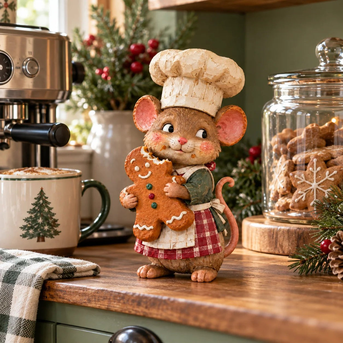 🐭🍪 Merry Mouse Baker™ | Gingerbread Christmas Figurine