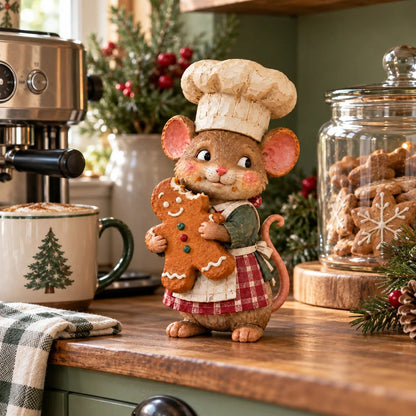 🐭🍪 Merry Mouse Baker™ | Gingerbread Christmas Figurine