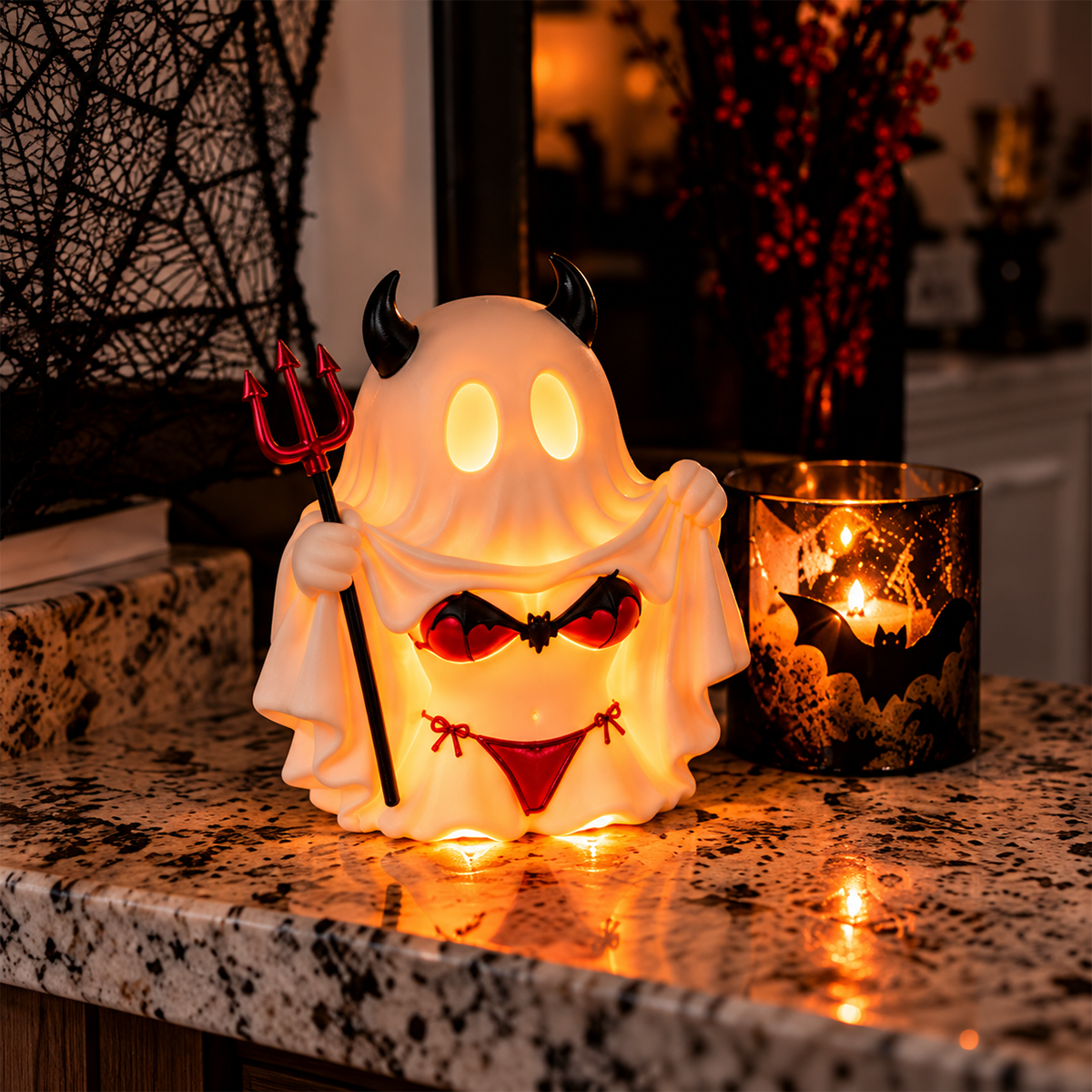 👻🎃 Boo & Mischief™ | Cheeky Ghost Halloween Decor
