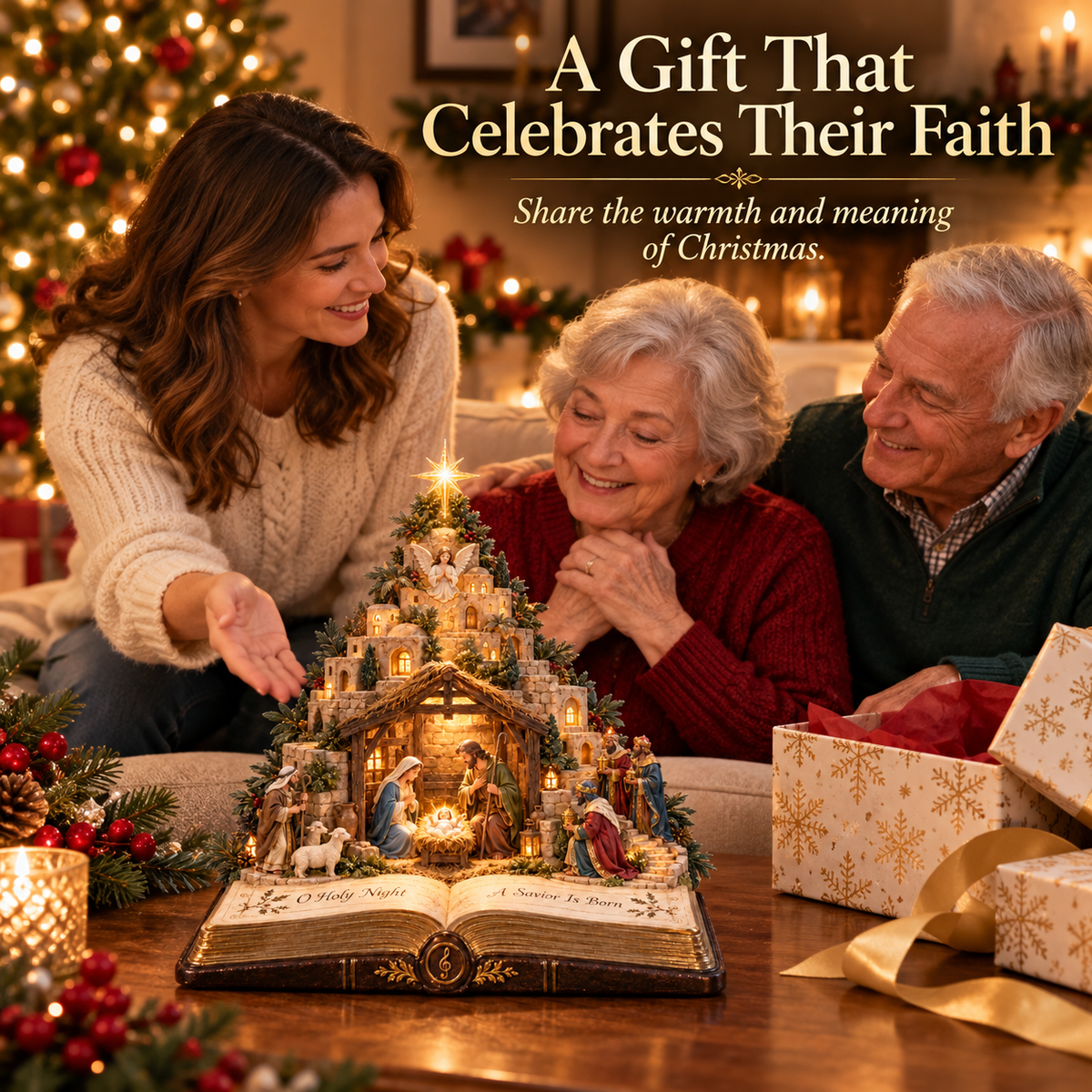🔥 Last Day 50% OFF ⭐ Star of Bethlehem Christmas Light – Faith-Inspired Holiday Decor