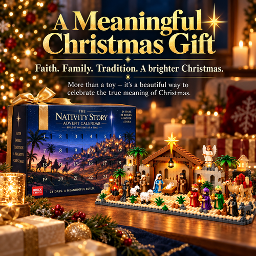 ✝️🧱 24-Day Buildable Nativity Advent Calendar – Build the Christmas Story