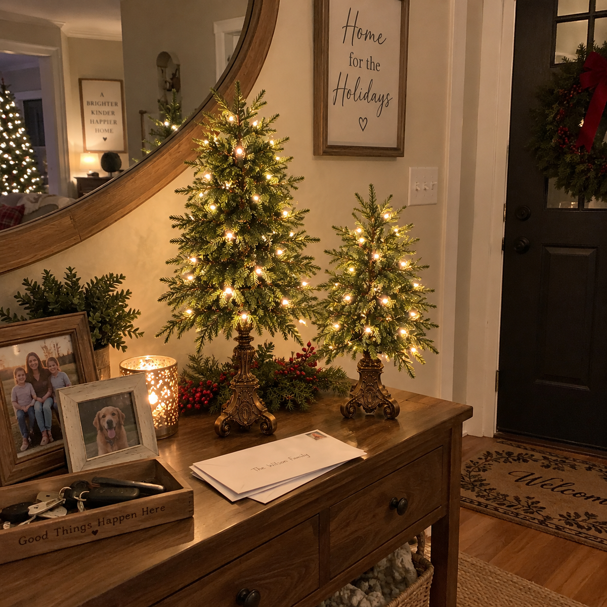 🎄 Vintage Christmas Forest | Tabletop Tree Collection