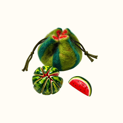Fruit-Shaped Felt Squeeze Toy | Portable Tactile Stress-Relief Toy