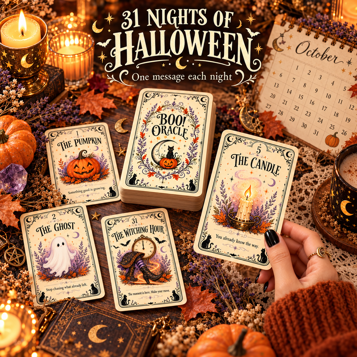 🎃🎃 BOO! Halloween Oracle Cards | 31 Nights of Sweet & Spooky Messages