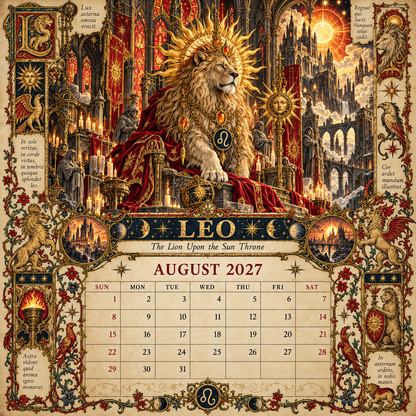 🔮✨ 2027 Celestial Grimoire Calendar | 12 Signs, 12 Forbidden Chapters