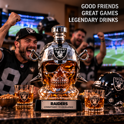 💀🏈 Skull Helmet Whiskey Decanter – Helmet Whiskey Decanter