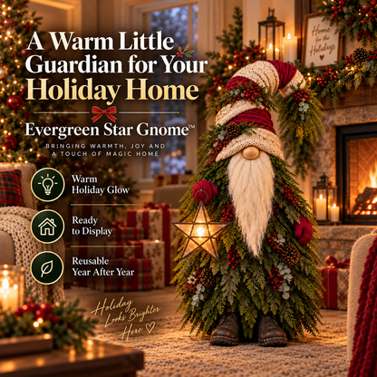 🎄✨ Star of the Evergreen Woods | Lighted Christmas Gnome Decor