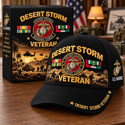🎖️ Desert Storm 35th Anniversary Veteran Cap | Honoring Your Service & Pride 1991–2026