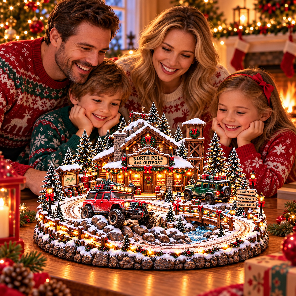 🎅⛽ Christmas at the Old Gas Station | Vintage Holiday Village Collectible 🎄