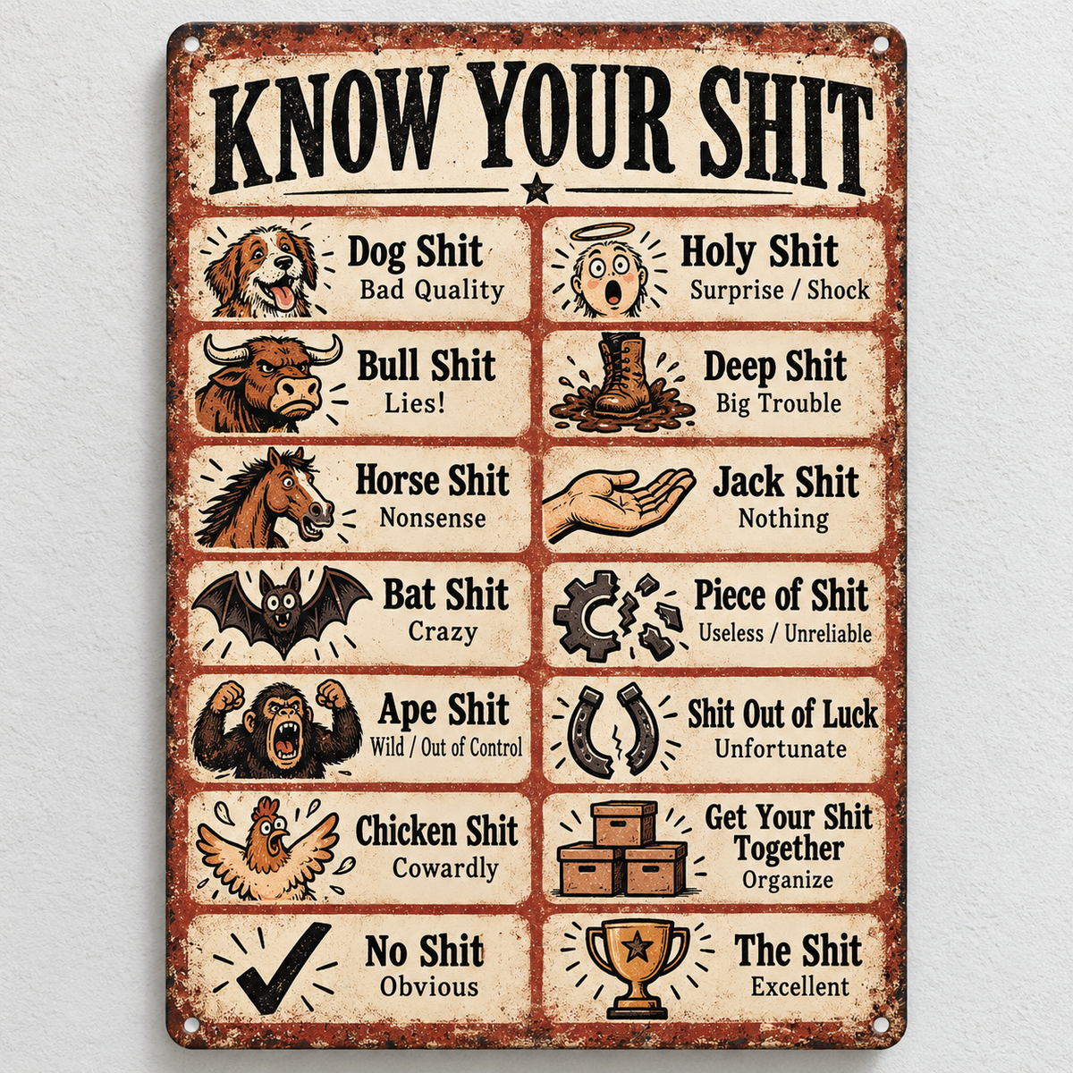 🎁Last Day 60% OFF - Funny Sayings Vintage Tin Sign