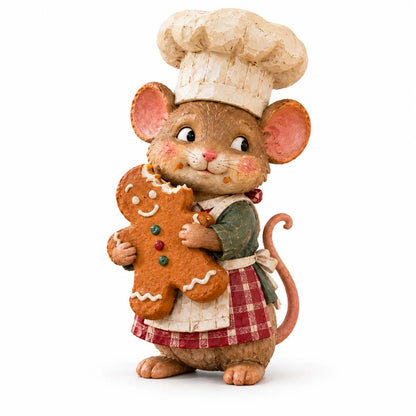 🐭🍪 Merry Mouse Baker™ | Gingerbread Christmas Figurine