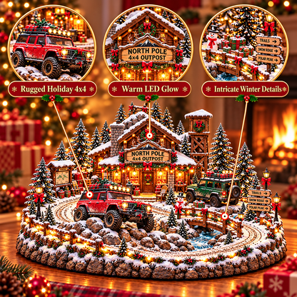 🎅⛽ Christmas at the Old Gas Station | Vintage Holiday Village Collectible 🎄