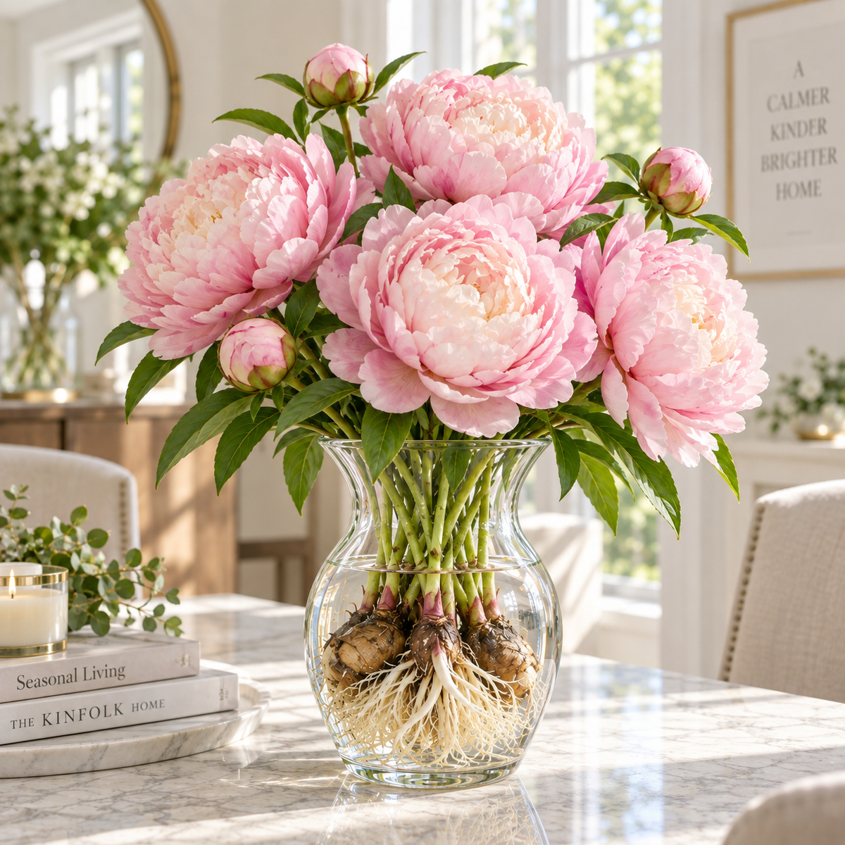 🌸✨ Bicolor Hydroponic Peony Bulbs — A Rare, Two-Toned Horticultural Gem