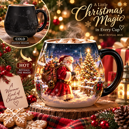 🎄✨ Christmas Magic Reveal™ | Heat-Activated Color-Changing Mug