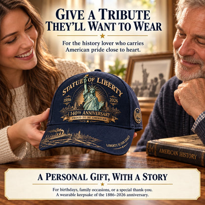 💝 LAST DAY 49% OFF | 🗽 140 Years of Liberty | Statue of Liberty Commemorative Cap 1886–2026 🇺🇸