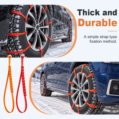 ❄️ Universal Winter Tire Traction Straps – Reinforced Anti-Slip Snow & Ice Grip