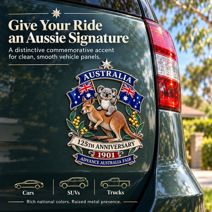 🦘Australia 125th Anniversary Commemorative Metal Car Emblem