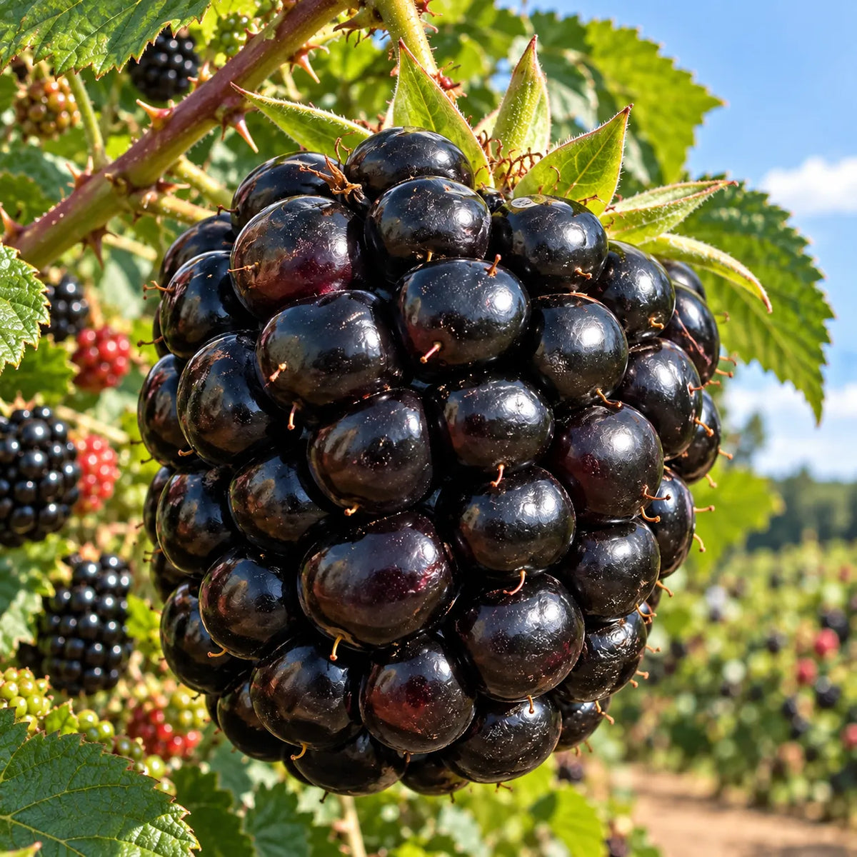 🫐🌿 Giant Sweet Blackberry Seeds – Extra-Large, Juicy Berries for Home Gardens!