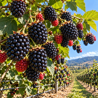 🫐🌿 Giant Sweet Blackberry Seeds – Extra-Large, Juicy Berries for Home Gardens!