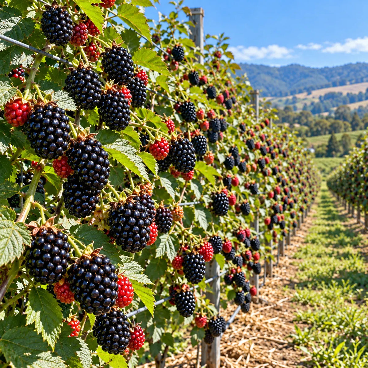 🫐🌿 Giant Sweet Blackberry Seeds – Extra-Large, Juicy Berries for Home Gardens!