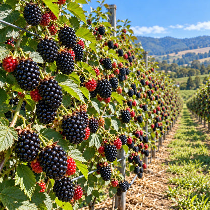 🫐🌿 Giant Sweet Blackberry Seeds – Extra-Large, Juicy Berries for Home Gardens!