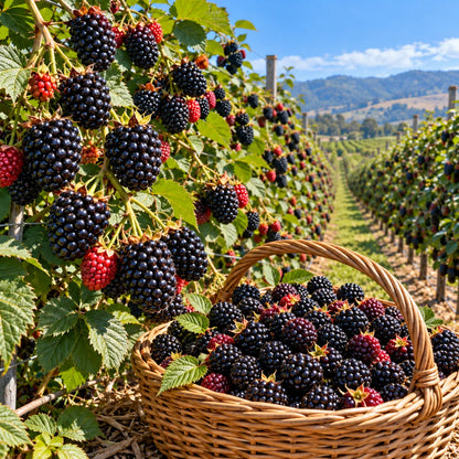 🫐🌿 Giant Sweet Blackberry Seeds – Extra-Large, Juicy Berries for Home Gardens!