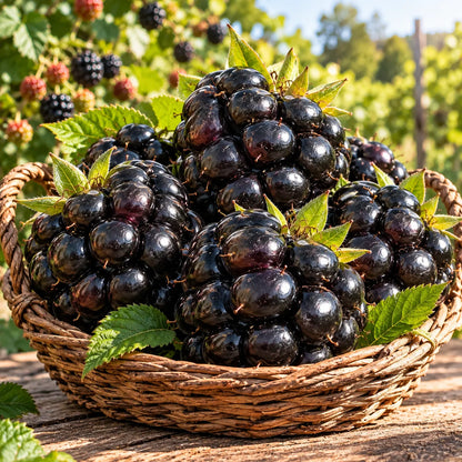 🫐🌿 Giant Sweet Blackberry Seeds – Extra-Large, Juicy Berries for Home Gardens!