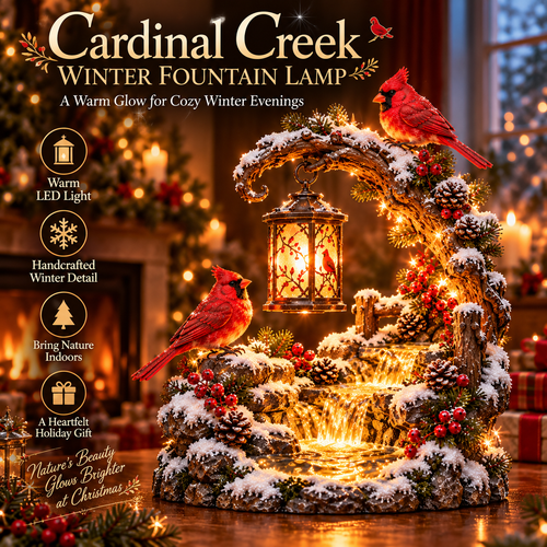 🐦 Cardinal Falls™ | Lighted Winter Woodland Decor ❄️✨