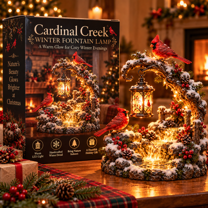 🐦 Cardinal Falls™ | Lighted Winter Woodland Decor ❄️✨
