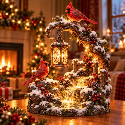 🐦 Cardinal Falls™ | Lighted Winter Woodland Decor ❄️✨
