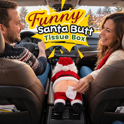 🎅🍑 Santa Stuck Again™ | Funny Christmas Tissue Box Holder