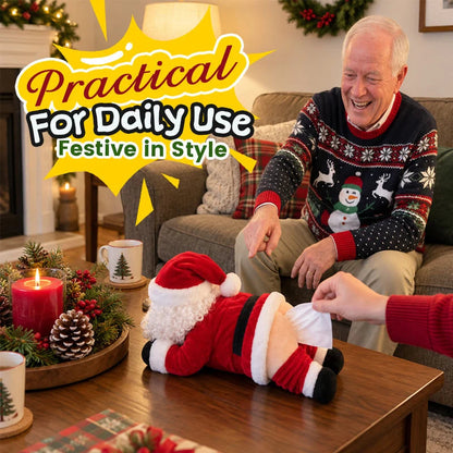 🎅🍑 Santa Stuck Again™ | Funny Christmas Tissue Box Holder