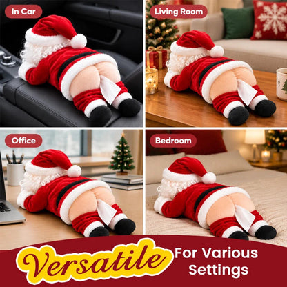 🎅🍑 Santa Stuck Again™ | Funny Christmas Tissue Box Holder