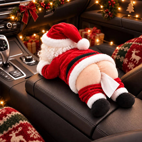 🎅🍑 Santa Stuck Again™ | Funny Christmas Tissue Box Holder