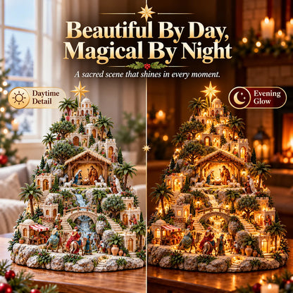 ✨ Lighted Bethlehem Nativity Village — A Glowing Christmas Story of Faith & Hope ✝️