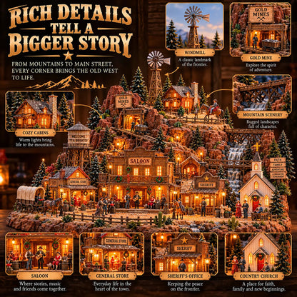 🤠✨ Frontier After Dark | Lighted Old West Village