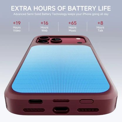 🔋 PinkBird Power Case for iPhone – Slim Protective Battery Case with Dual Charging & Type-C Fast Charge