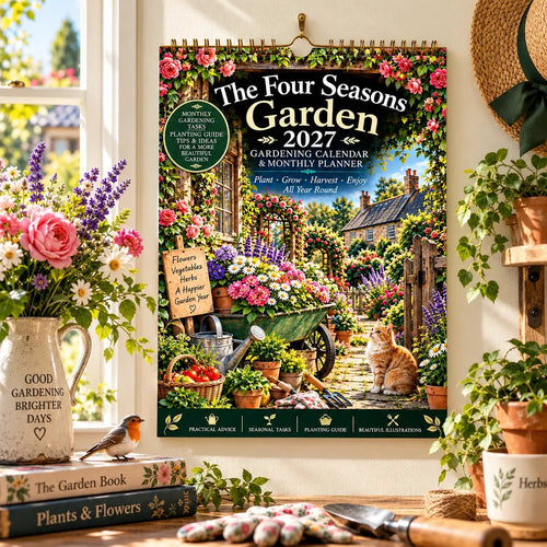 🌿 2027 Four Seasons Garden Planner – Planting Guide, Monthly Tasks & Plant Labels