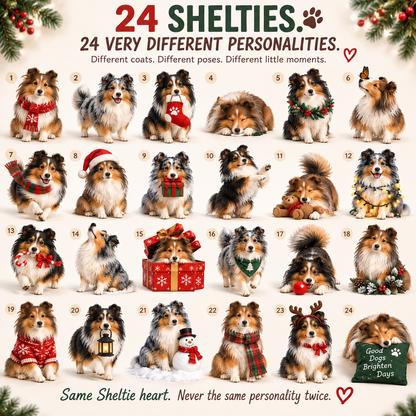 🐶✨ 24 Days of Sheltie Charm – Holiday Advent Collection