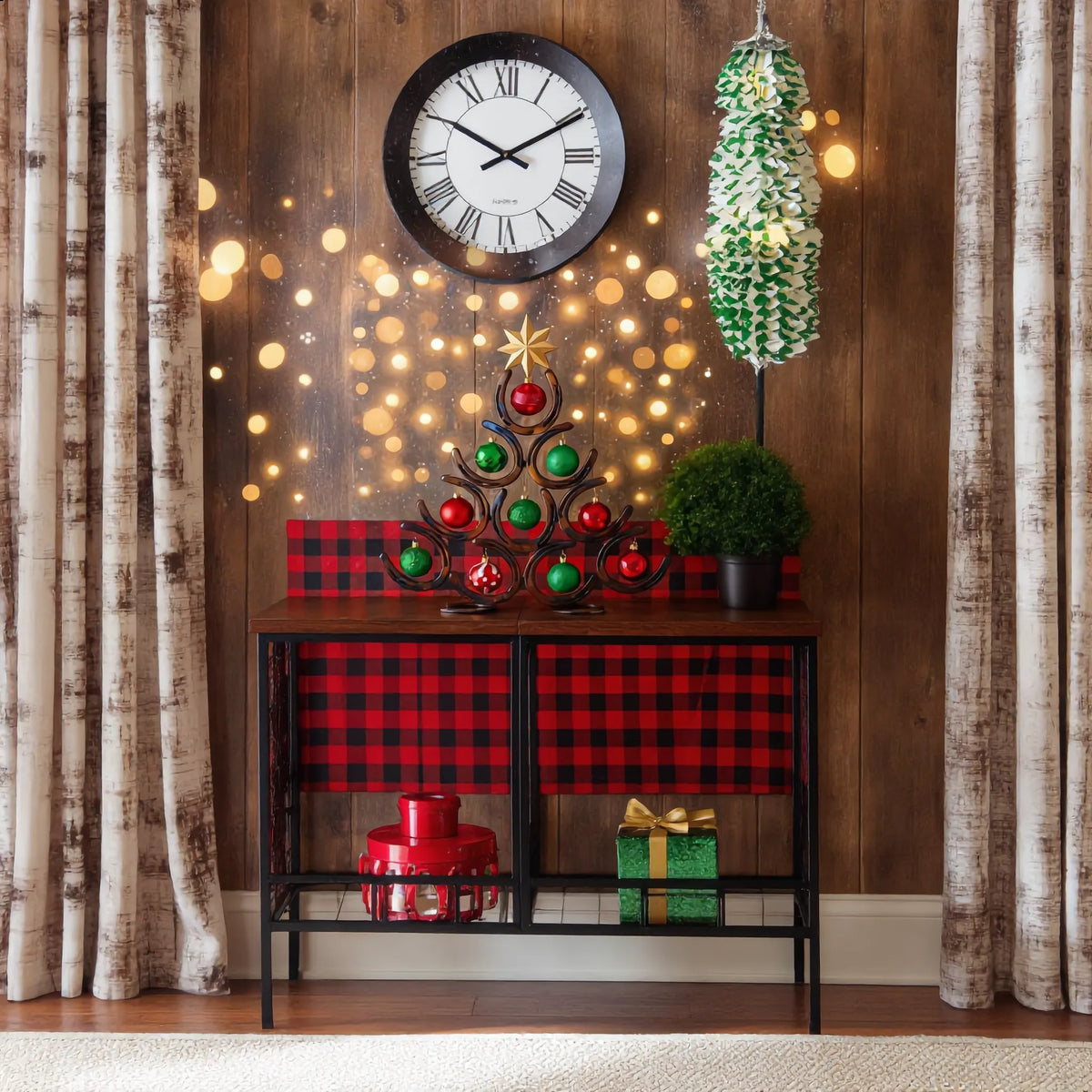 🎄🐴 Lucky Horseshoe Tree™ | Rustic Christmas Decor