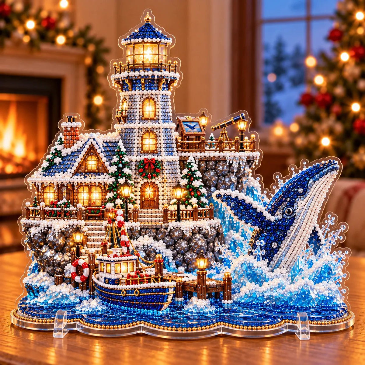 ✨🗼 Pearl Lighthouse Christmas™ | Premium Diamond Painting Art Kit