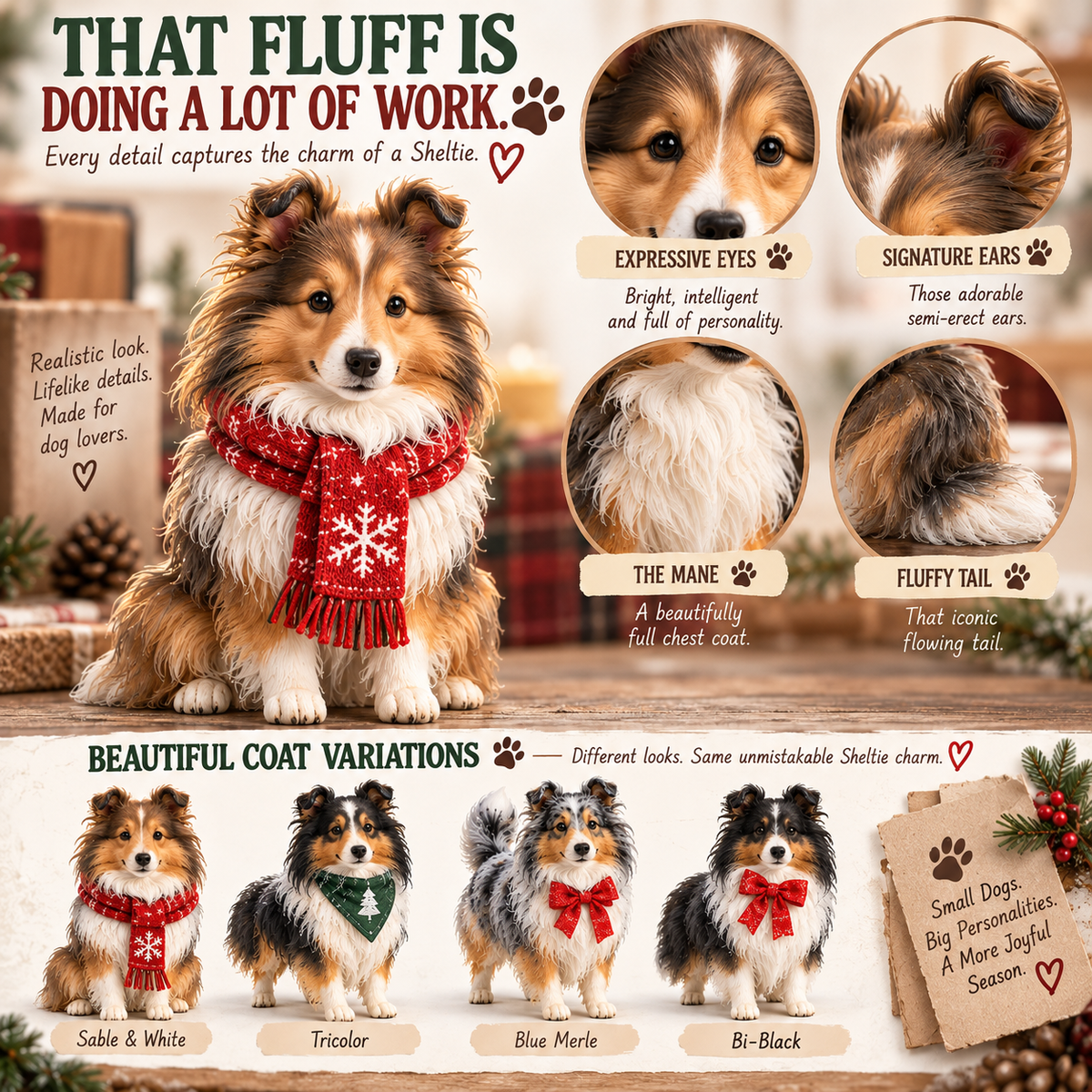 🐶✨ 24 Days of Sheltie Charm – Holiday Advent Collection