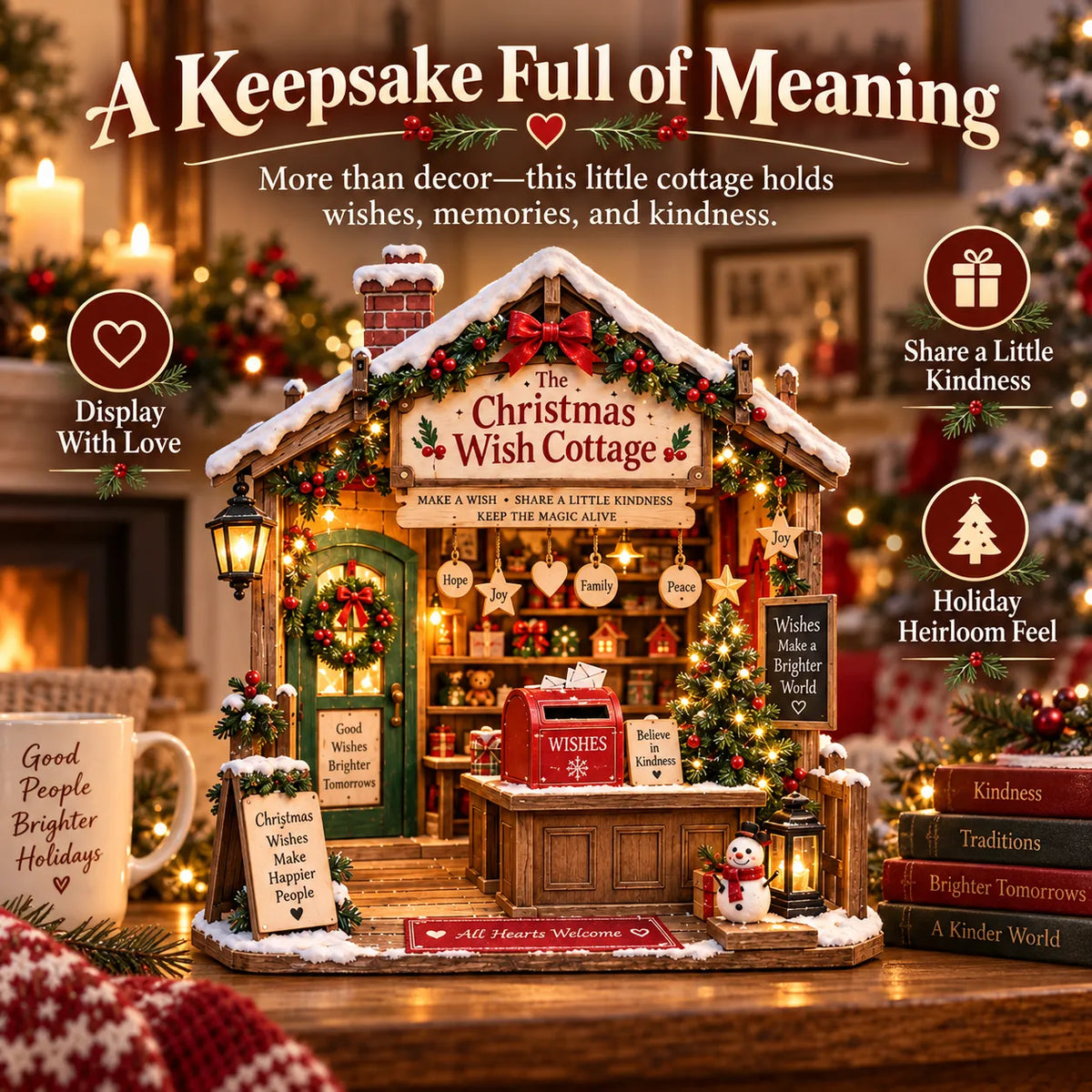 🎄 The Christmas Wish Cottage™-3D Slot-In DIY Christmas Craft Kit