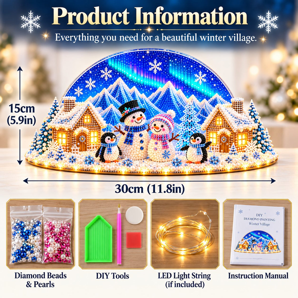 ❄️ Create Your Own Winter Wonderland | DIY Diamond Art Kit ✨